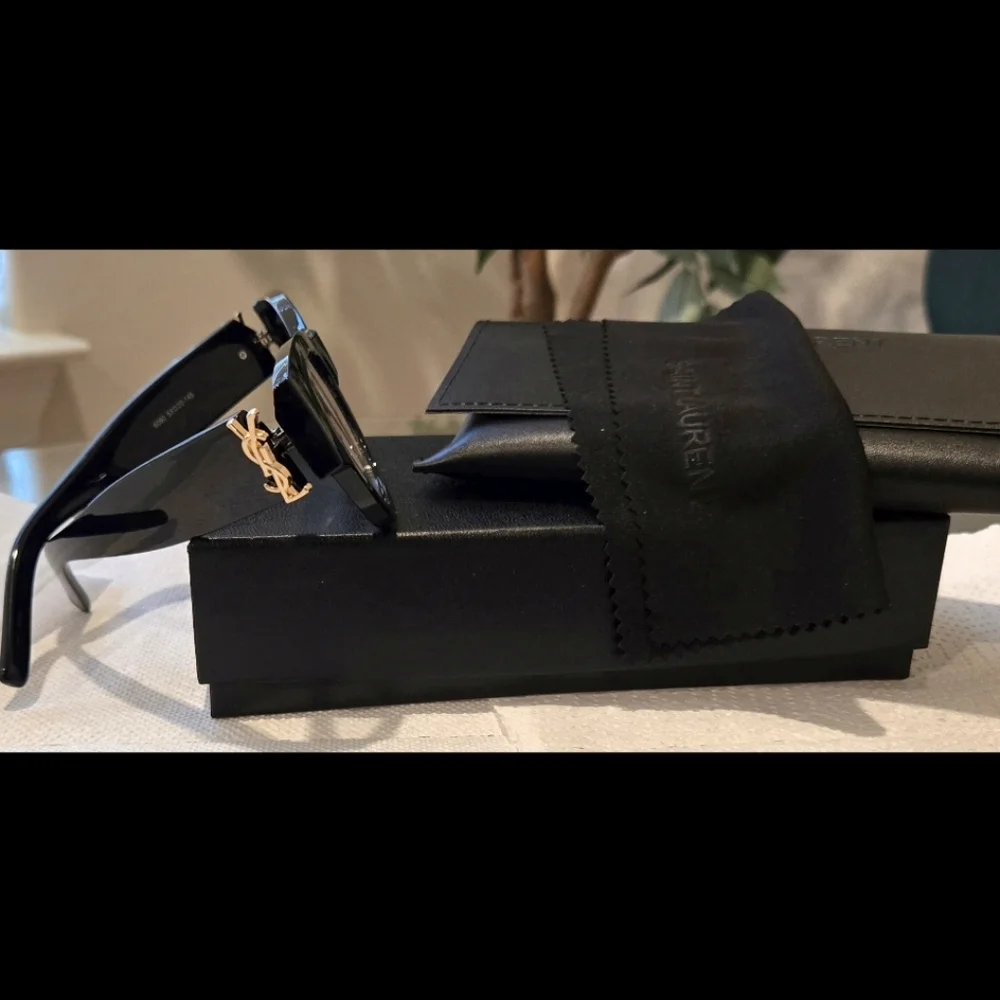 YSL Saint Laurent Eyewear Womens Cat Eye RX Glasses Full Inclusion 53:20:145MM